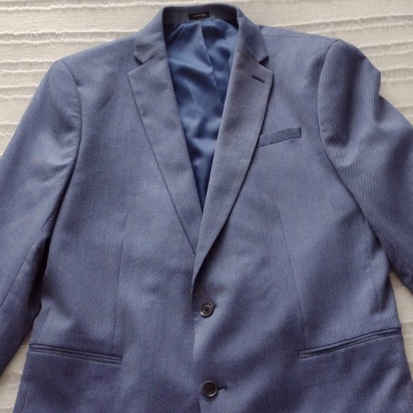 J.Ferrar Mens Slim Suit Jacket/Blazer - Picture 5 of 12